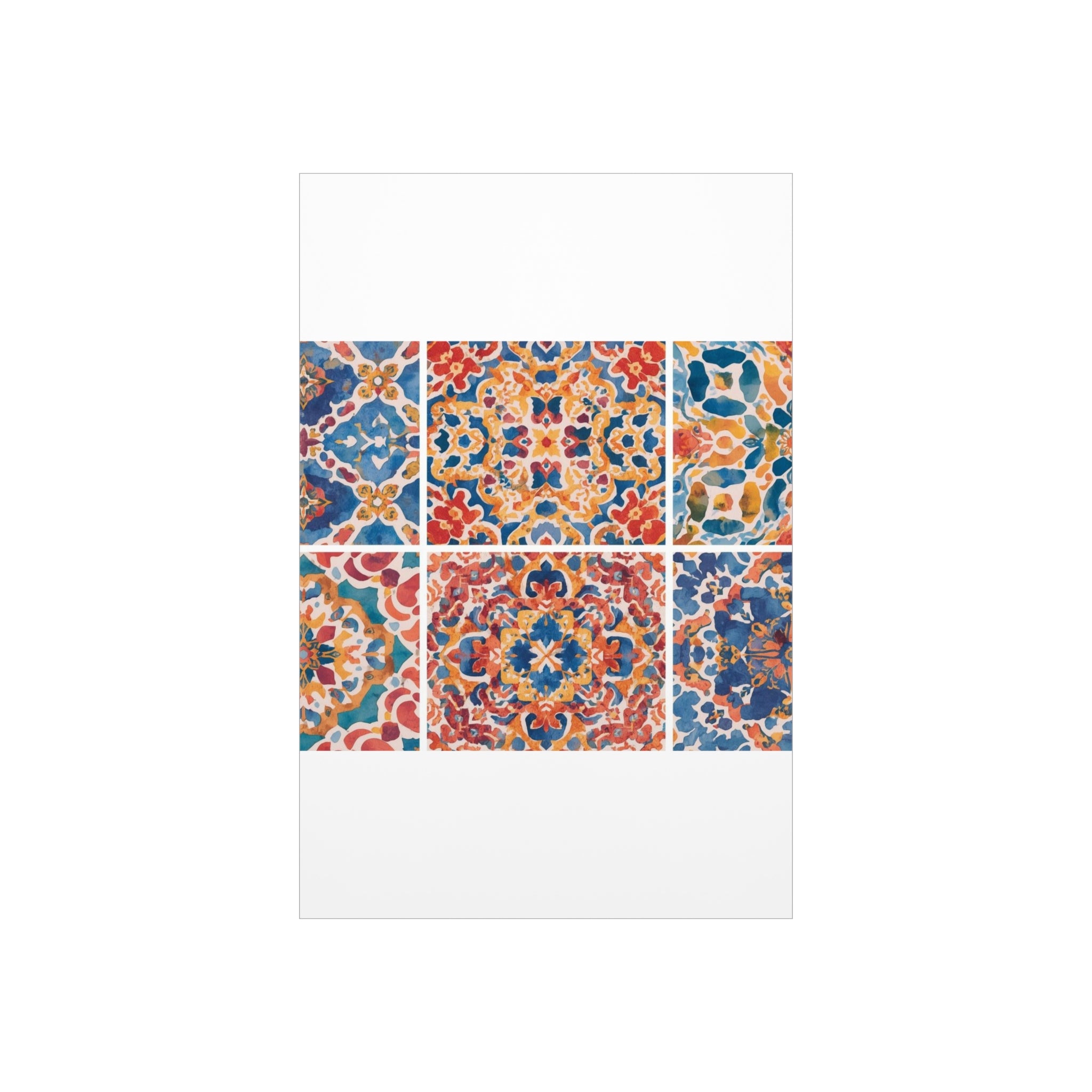 Colorful Foam Board Wall Art Tile Pattern Inspired Gift - Rosetta Creative Boutique